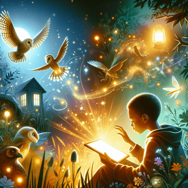 Gli amici della notte - Un gufo, una lucciola e un pipistrello mostrano a un bambino la bellezza della notte