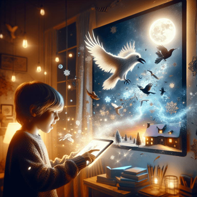 Il corvo bianco e la neve Il corvo bianco e la neve - Un piccolo corvo speciale vola nel cielo invernale raccontando storie alla luna