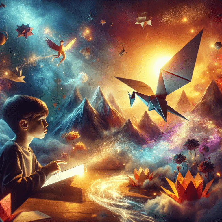 Il drago di carta - Un draghetto fatto di origami prende vita e vola attraverso le montagne