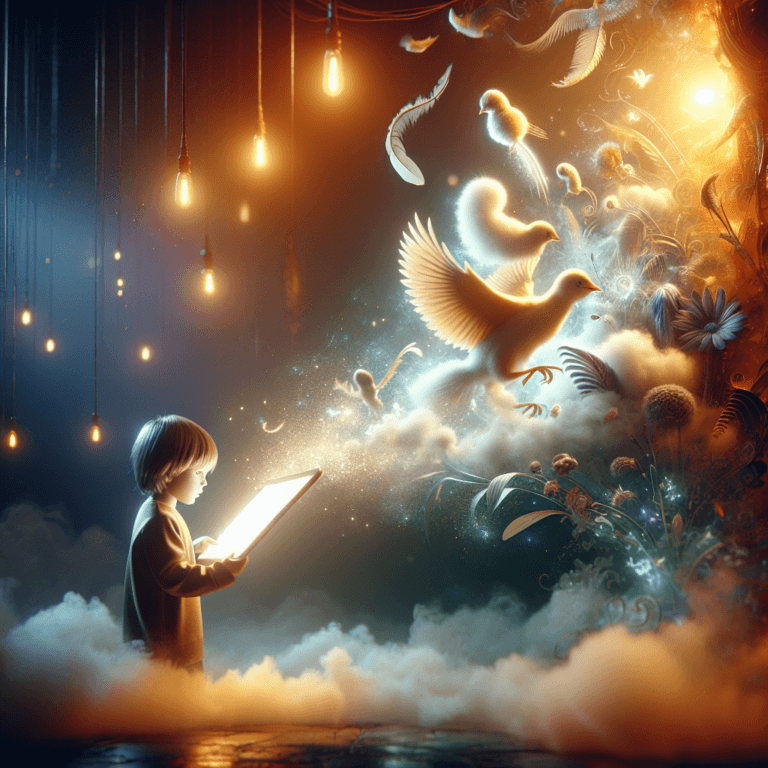 Il pulcino nella piuma - Un piccolo pulcino si addormenta avvolto in una morbida piuma di nuvola