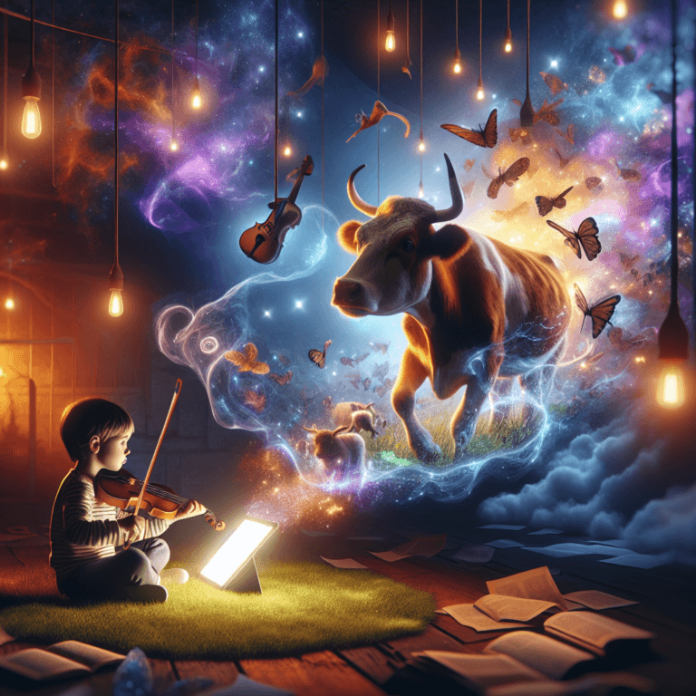 La mucca e il violino - Una mucca scopre che il suo “muuu” suona meglio con un violino