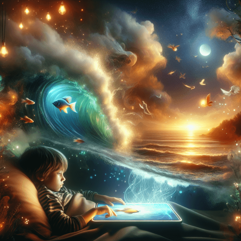 Piccolo pesciolino addormentato - Nel mare calmo, un pesciolino chiude gli occhi cullato dalle onde