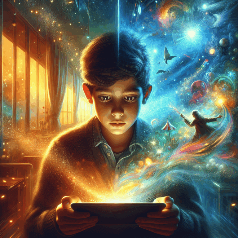 Il bambino che dipingeva il cielo - Con un pennello magico, un bambino trasforma il cielo con colori straordinari