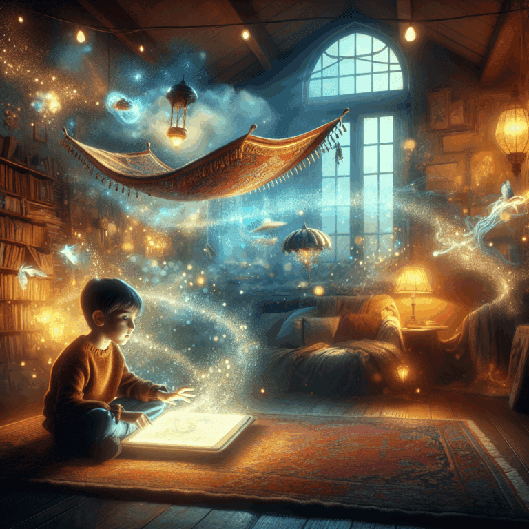 Il tappeto volante dimenticato - Un vecchio tappeto magico ritrova la sua forza grazie all’immaginazione di un bambino