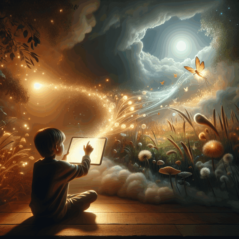 La goccia di rugiada coraggiosa – Scivola da una foglia all’altra per esplorare il prato.