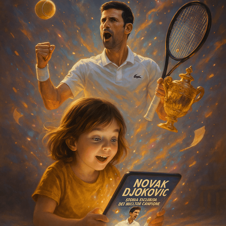 Illustration of Novak Djokovic: Storia Esclusiva del Miglior Campione